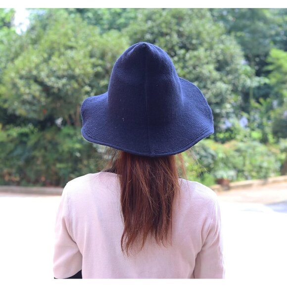 Women Halloween Witch Hat Wool Knitted Cap Cosplay Costume - Picture 6 of 6